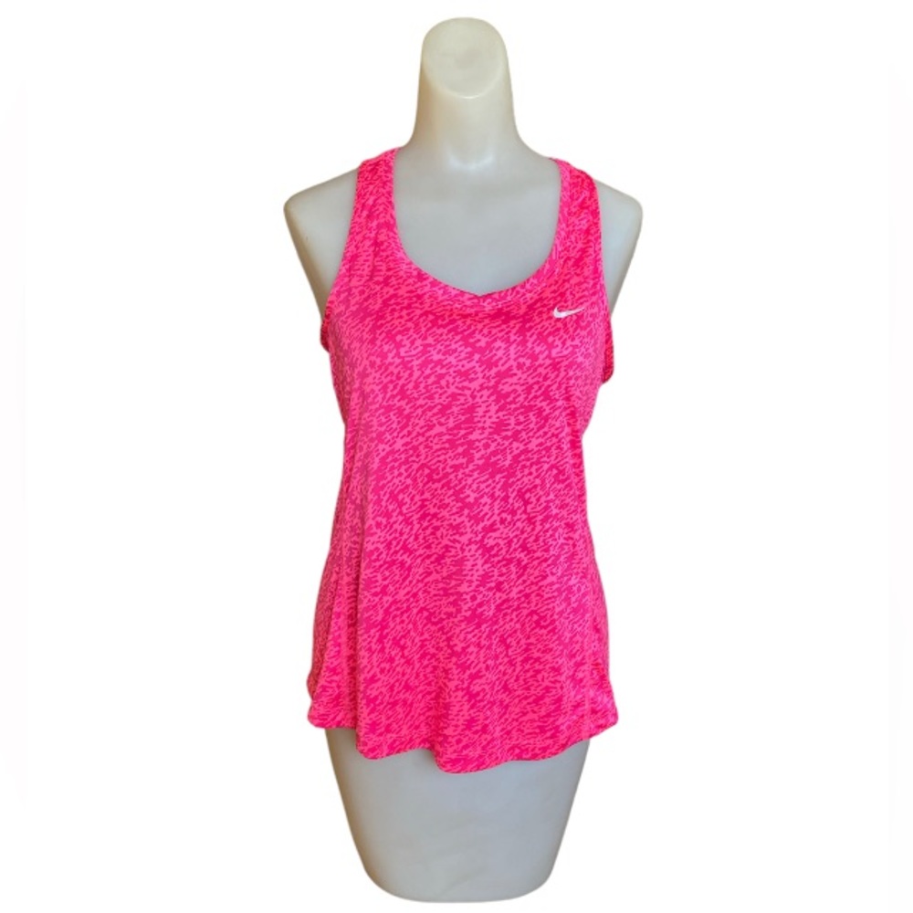 NIKE Pink Dri-Fit Running Tank Top Size Medium Active Sporty Workout Activewear